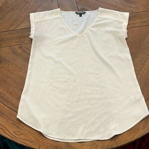 White Express v neck blouse